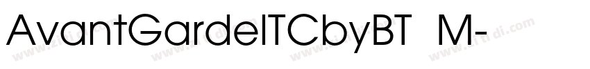 AvantGardelTCbyBT  M字体转换